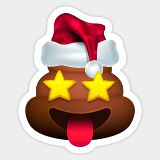 Merry Christmas Emoji For Christmas Sticker